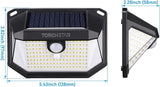 TORCHSTAR Solar Motion Sensor Lights Outdoor, IP65 Waterproof Cordless Outdoor Wall Lighting for Driveway, Patio | Lumora