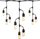 Maximm Outdoor String Lights Waterproof Shatterproof - LED Lights for Outside, with 10 Edison Plastic Bulbs Great | Lumora