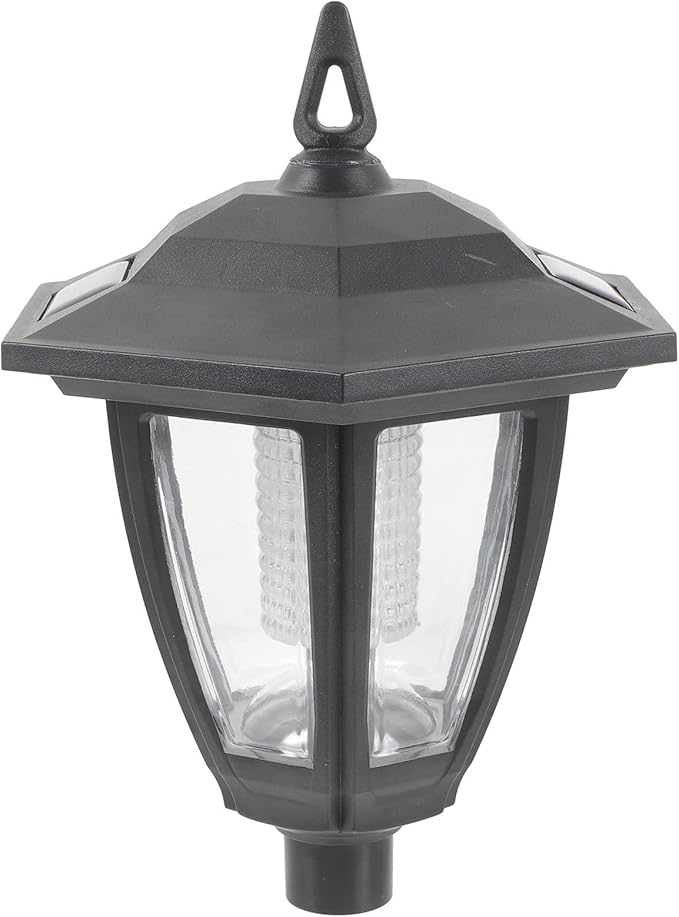 FRCOLOR Solar Powered Outdoor Pathway Lights for Garden and Yard, Medium Vintage European Style LED Landscape Lawn Lamps, Solar Decorative Lighting for Patio and Courtyard