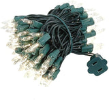 Novelty Lights 22 Feet 100 Bulbs Traditional Incandescent Mini Lights, Clear on Green Wire with 2.5" Spacing | Lumora
