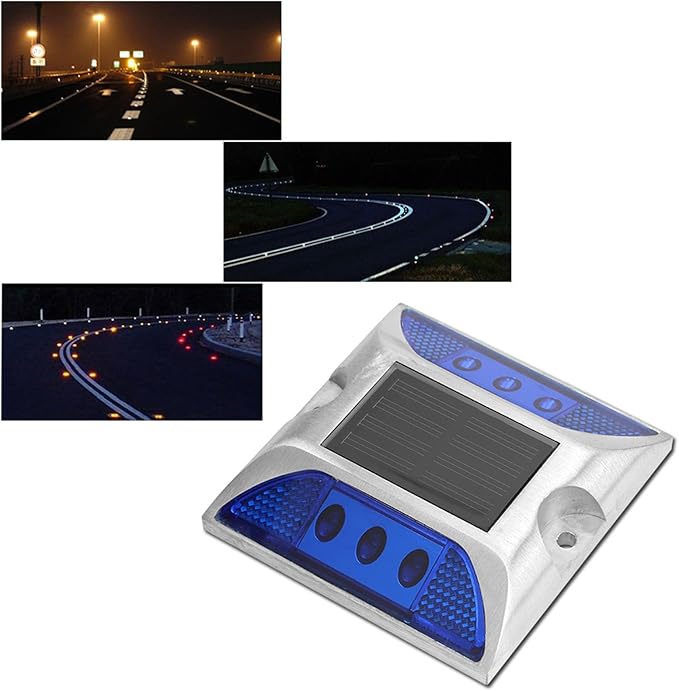 LED Solar Power Ground Marker Lights, Outdoor Driveway Road Spike Lamp, Solar - Powered LED Ground Light with 1000m | Lumora