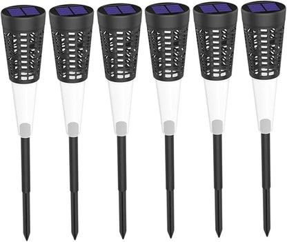 6pc Solar Projector Lamp Stake Lights Landscape Garden Pathway Outdoor Ground Decorative Lights