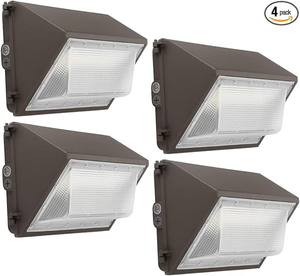 kadision 60W LED Wall Pack Light with Photocell, 7800lm 5000K Daylight 100-277V, Waterproof Dusk-to-Dawn Outdoor | Lumora