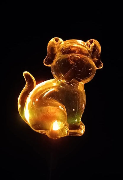 Starry Illuminate 1 PCS Solar Color Changing Style Garden Stake Light Pathway Stake Light (Dog)