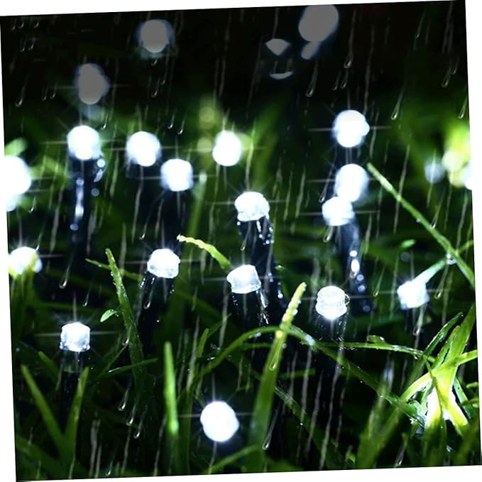 Solar-Powered Led String Lights Beads Changing for Outdoor Patio Garden Backyard