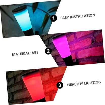 Gadpiparty Solar Pathway Light Led Courtyard Lamp for Outdoor Decoration Solar Wall Light for Garden Use Easy to Install Weather Resistant