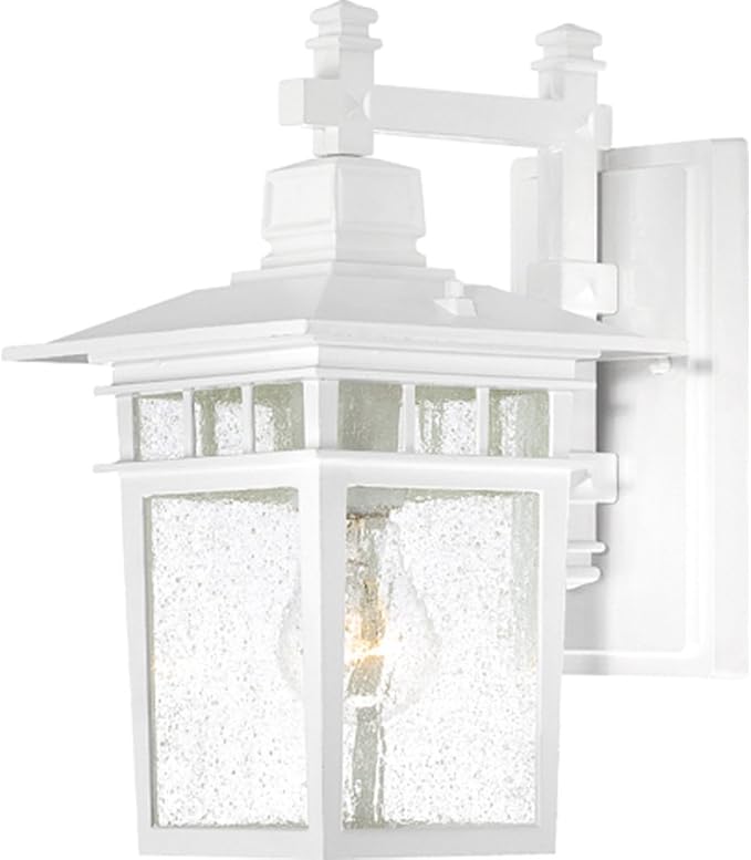 Nuvo Lighting 60/4951 Traditional One Light Outdoor Wall Mount from Cove Neck collection in White finish | Lumora