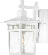 Nuvo Lighting 60/4951 Traditional One Light Outdoor Wall Mount from Cove Neck collection in White finish | Lumora