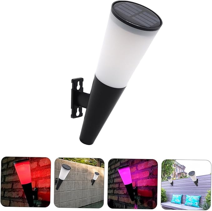 Gadpiparty Solar Pathway Light Led Courtyard Lamp for Outdoor Decoration Solar Wall Light for Garden Use Easy to Install Weather Resistant