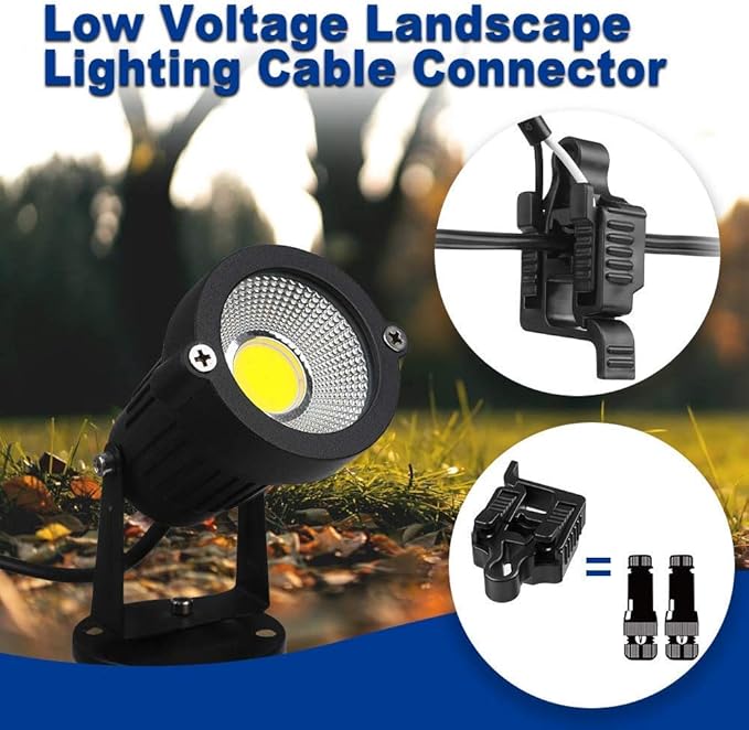 Low Voltage Wire Connectors Landscape Light Connectors 12-18 Gauge UL Listed Low - Outdoor Security Flood Light | Lumora
