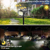 Solar Spot Lights Outdoor Waterproof IP65, 6 Pack Landscape Spotlights with 46 LEDs, 3 Modes Auto On/Off Solar | Lumora
