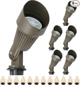 Lumina Lighting® 5W Landscape Lighting 12V Landscape Lights Low Voltage Landscape Spotlights Warm White Waterproof | Lumora