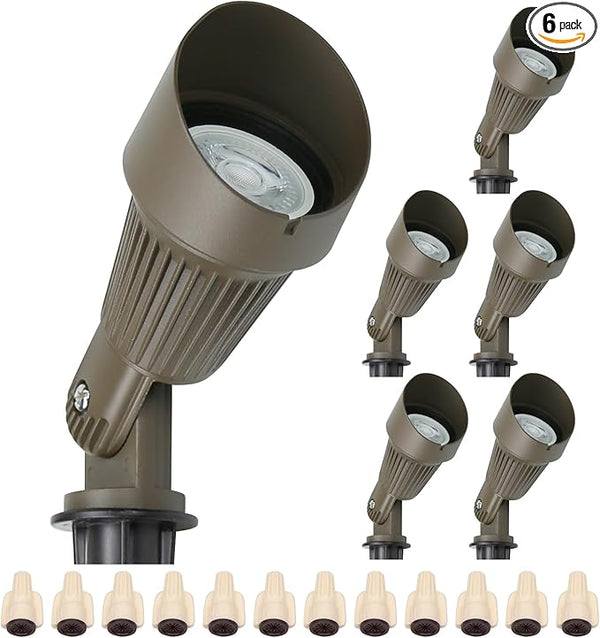Lumina Lighting® 5W Landscape Lighting 12V Landscape Lights Low Voltage Landscape Spotlights Warm White Waterproof | Lumora