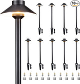Gardenreet Brass Landscape Path Lights - 12V Low Voltage Pathway Light IP65 Waterproof, Outdoor Walkway Lighting | Lumora