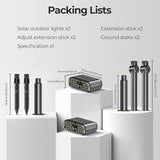 Solar Spot Lights Outdoor, 3 Modes Motion Sensor Landscape Lights, Waterproof IP67 LED Motion Security Solar | Lumora