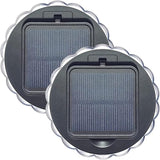 2pcs Solar Powered Wall Lights Outdoor Garden Decorative Solar Lamps with Light Sensor for Patio Yard Fence, Warm | Lumora