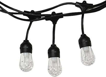 Ignite Color-Changing LED Hanging Café String Lights, 24ft Cord, 12 Lights – Add On