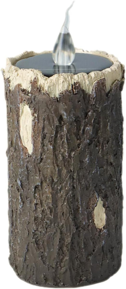 Sosoport Solar Stump Lamp Durable Landscape Light for Garden Easy Installation Solar Pathway Light Decorative Outdoor Lighting for Patio Diameter Height