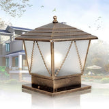 Lights Outdoor IP42 Waterproof Patio Post Light Bronze Iron Metal Landscape Column Light Vintage Traditional | Lumora