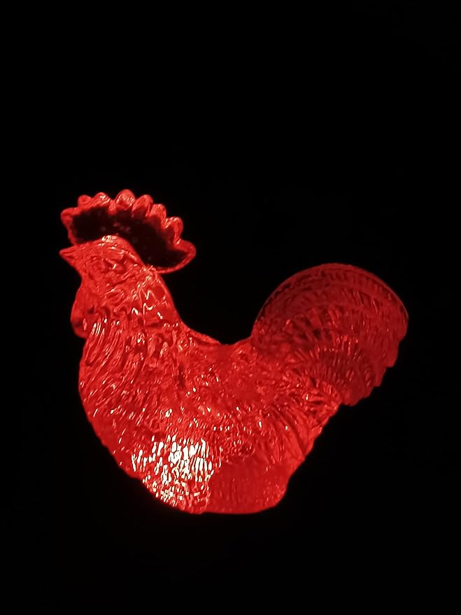 Starry Illuminate 3 PCS Solar Color Changing Style Garden Stake Light Pathway Stake Light (Rooster)