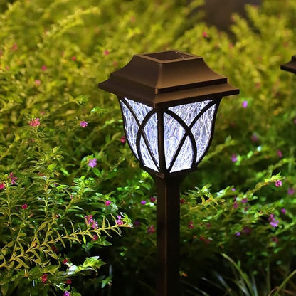 6 Pack Solar Pathway Lights, Outdoor Solar Light Waterproof Automatic on/Off Garden Decoration, Courtyard Terrace Lawn Walkway Deck Waterproof Landscape Light (White)