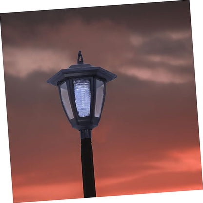 VOSAREA Solar Garden Light Decorative Outdoor Pathway Lamp Vintage LED Landscape Lighting for Lawn Garden Auto Off Solar Charge Elegant Design for Patio