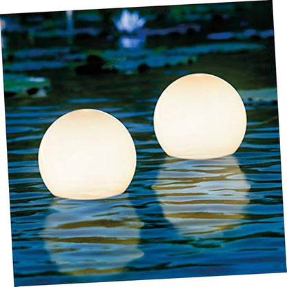 TEHAUX 6Pcs Solar Round Lawn Light Outdoor Plug Bulb for Garden Pathway and Patio for Events and Daily Use Durable Wide Light Angle
