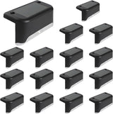 Bosreroy 16 Solar Led Fence Lights, Weatherproof Outdoor Rail and Stair Lights, Pp/Pc Construction, Amorphous | Lumora