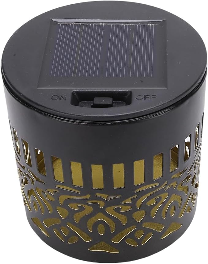 Solar Outdoor Lamp, Hollow Rotating Design, 8.4x8.4x8.6cm, Solar Man-dala Lights, Deck Step Wall Lights, Ambient Lighting Decor, for Garden Patio Walkway
