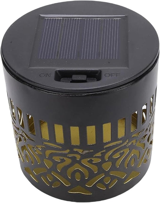 Solar Outdoor Lamp, Hollow Rotating Design, 8.4x8.4x8.6cm, Solar Man-dala Lights, Deck Step Wall Lights, Ambient Lighting Decor, for Garden Patio Walkway