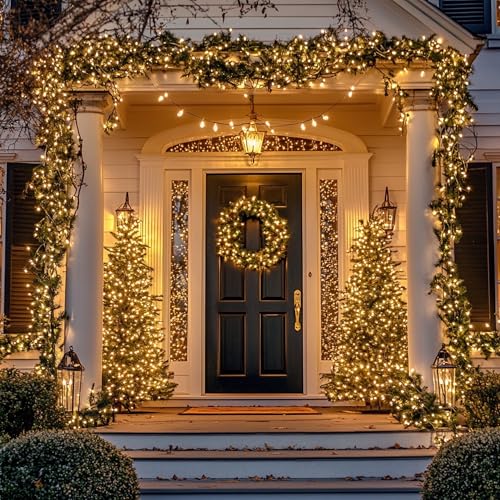 TW SHINE Christmas Lights, 20FT 100 Count Incandescent Mini Christmas Tree Light, Waterproof Xmas String Lights for Outdoor Indoor Home Party Yard Decorations, Gold