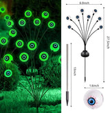 Solar Halloween Eyeball Lights Outdoor, Solar Garden Lights Waterproof, Solar Firefly Lights Swaying by Wind with 2 | Lumora