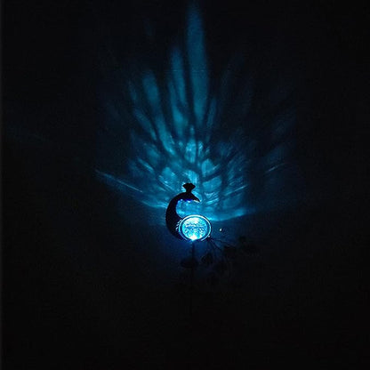 HAO 33 Inch Garden Solar Lights Stake, Waterproof Landscape Path Lights,Metal Peacock Decor Solar Garden Lights Solar Peacock Stake for Outdoor Patio Yard Decorations