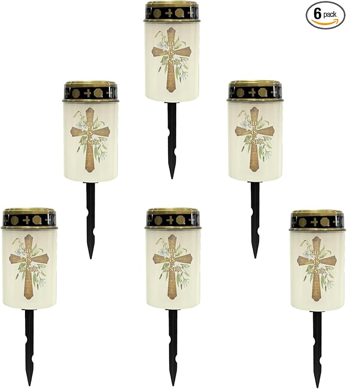 Cross Solar Outdoor Lights Solar Stake Lights Waterproof Landscape Lighting,Solar Garden Lights Decoration for Walkway Yard Patio Pathway Driveway Fairy Lights