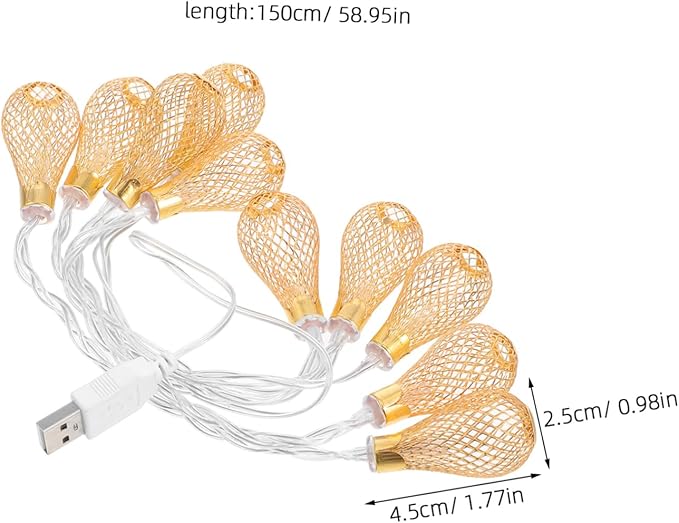 Lantern String Lights LED Warm Water Drop Decorative Lights Indoor Outdoor Hanging Garden Tent Bedroom Party Patio | Lumora