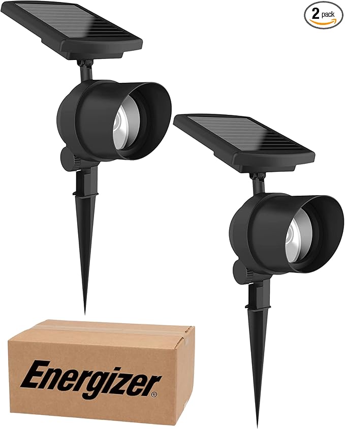 Energizer Solar Spot Lights Outdoor - 45 Lumen Solar Outdoor Lights with Smart Focus - Auto On/Off Solar Lights | Lumora