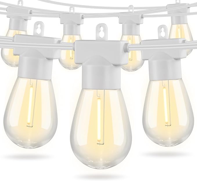 Aialun 96FT LED Outdoor String Lights, Outside Patio Backyard Light with 2700K Shatterproof Edison Bulbs | Lumora