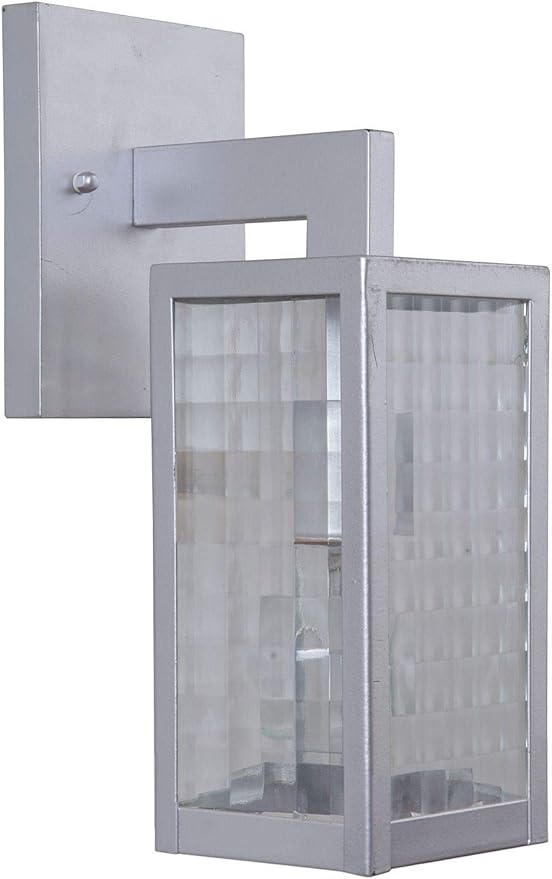 Craftmade Z4504-CM-SC Deka Outdoor Wall Sconce Lighting, 1-Light, 100 Watt, Chromite (12"H x 4"W) | Lumora