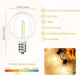 Svater Led Outdoor String Lights 25 FT with 25 Packs Replacement Bulbs | Lumora