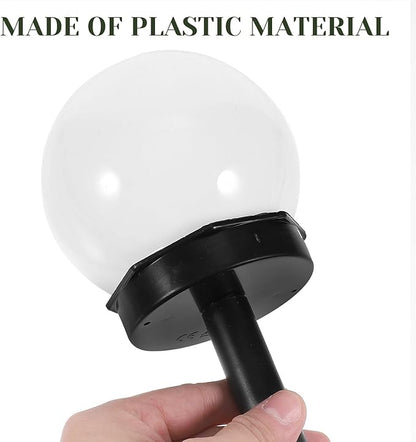 6pcs Solar Lawn Globe Lights Ground Plug Outdoor Garden Lighting Tool Warm Solar Pathway Lamps for Walkway Patio Decor