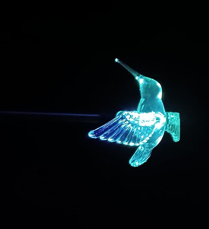 Starry Illuminate 1 PCS Solar Color Changing Style Garden Stake Light Pathway Stake Light (Hummingbird Wing Down)