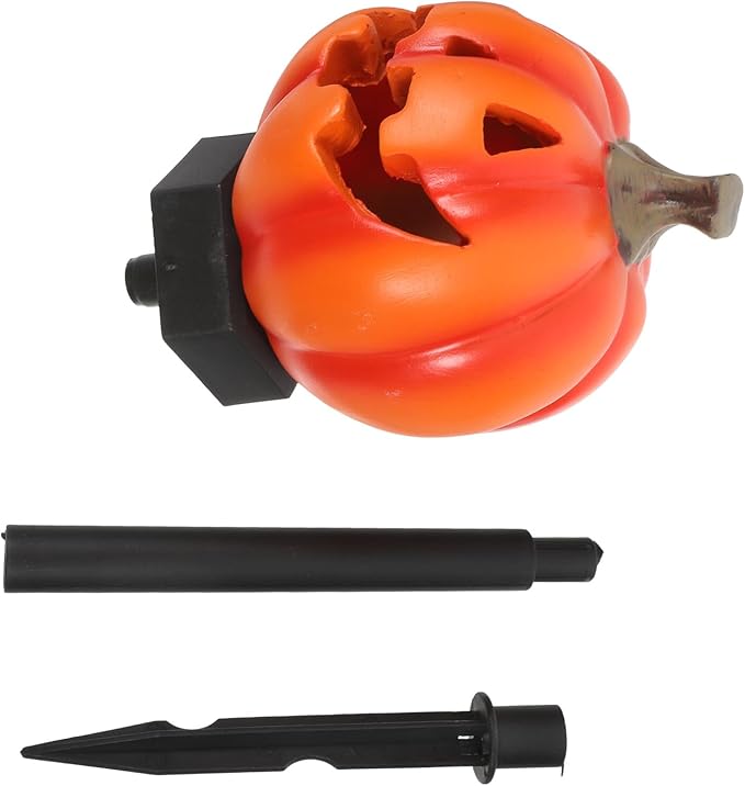 Solar Halloween Pumpkin Stake Light Outdoor Solar Path Lights Decorative Garden Stakes for Patio and Yard Seasonal Lighting