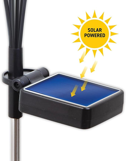 Sensor Brite Solar Garden Lights, Adjustable Firefly Lights with 10-Hour Illumination, Auto ON/Off Outdoor Garden Lights, Easy Install LED Light Pair, Weatherproof Garden Decor, Pack of 2