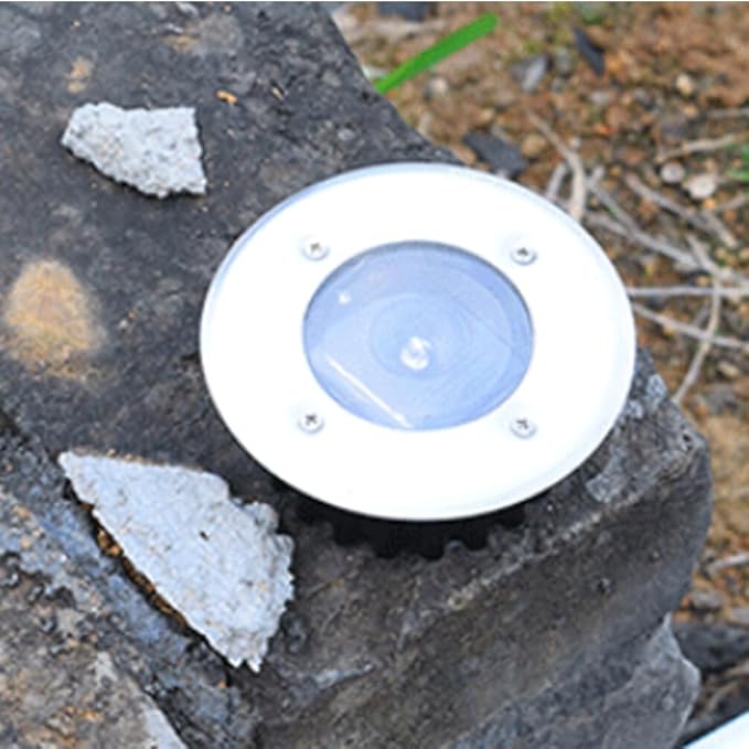 DOITOOL Flat Solar Lights Outdoor Pathway: 4PCS Lights Outdoor Waterproof Solar Ground Lights - Solar Disk Light | Lumora