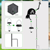 Cat Solar Lights Outdoor Garden Decoration, Solar Cat Garden Statue, Outdoor Metal Decorative Garden Stakes for | Lumora