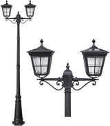 Kemeco Solar Lamp Post Light, ST4311AB1-2 Dusk to Dawn Outdoor Bright Street Post Light for Yard Garden Patio | Lumora