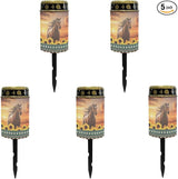 Western Aztec Horse Solar Light for Garden Yard,Horse Solar Pathway Lights Outdoor Waterproof Landscape Lighting | Lumora