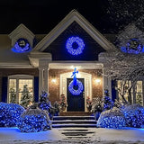 JMEXSUSS Blue Christmas Net Lights, 360 LED, 12ft x 5ft, Plug in