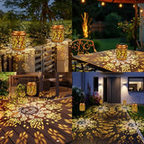 Brizled Butterfly Solar Lantern Lights 2 Pack, Warm White Christmas/Birthday Gift for Women Mom Grandma, Waterproof Hanging Solar Butterfly Lights, LED Lanterns for Garden Patio Path Tabletop Decor