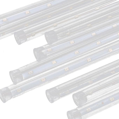 Gadpiparty 1Set Solar Powered Falling Lights LED Tube String Lights for Garden Patio and Holiday Decor Tubes with Remote Control and Solar Panel